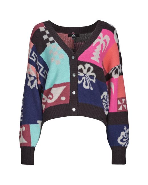 Rip Curl Blue Cardigans Keepsakes Jacquard Cardi