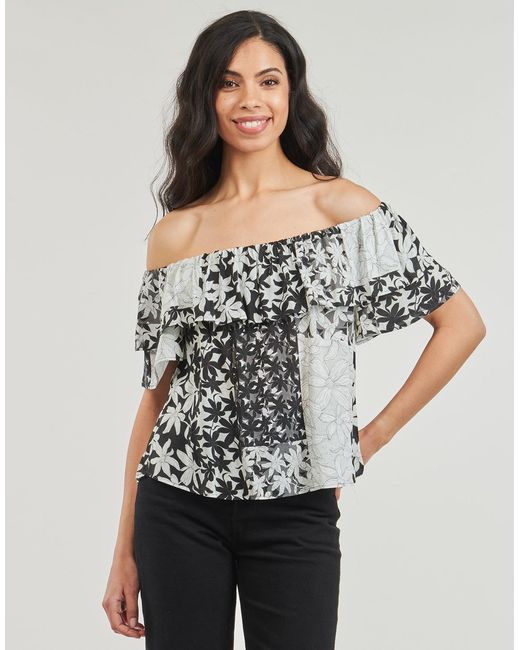 Desigual Black Blouse Blus_anaïs