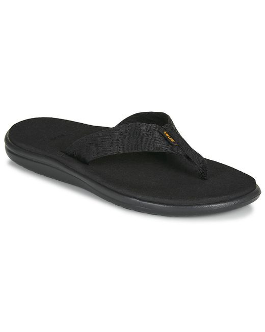 Teva Black Flip Flops / Sandals (shoes) Voya Flip for men