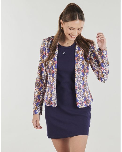 ONLY Blue Jacket Onlpoptrash L/s Aop Blazer