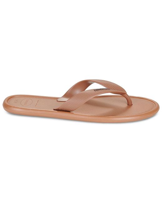 Havaianas Brown Flip Flops / Sandals (shoes) Puffed Up