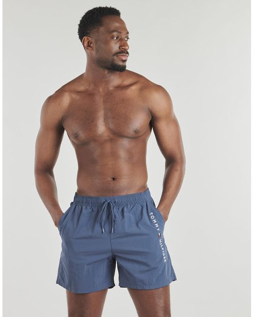 Tommy Hilfiger Blue Trunks / Swim Shorts Medium Drawstring Zip Pocket for men