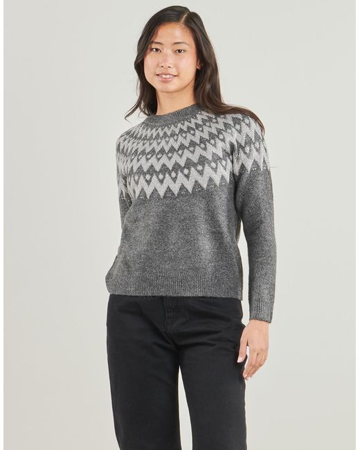 ONLY Gray Sweater Onlfry Ls Jq Glitter