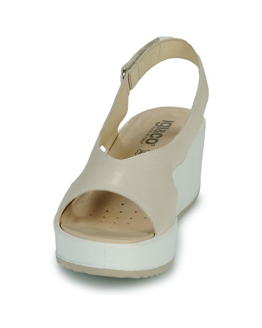 Igi&co Metallic Wedge Sandals D.candy