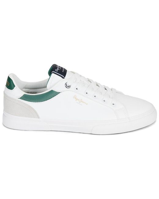 Pepe Jeans White Shoes (trainers) Kenton Court M for men