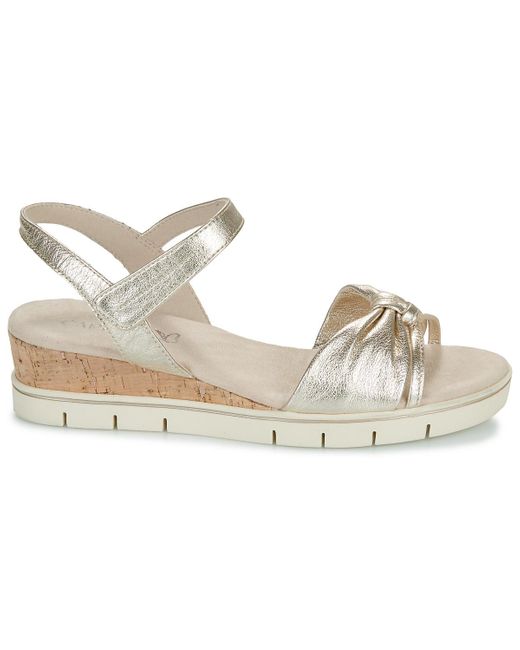 Caprice Metallic Sandals 28712