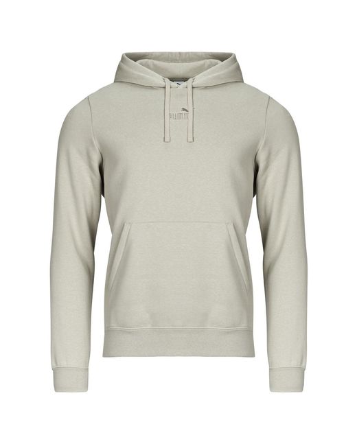 PUMA Gray Hoodies Ess Small No. 1 Logo Centered Logo Hoodie Fl for men