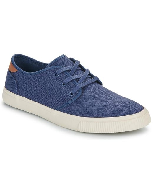 TOMS Blue Shoes (trainers) Carlo for men