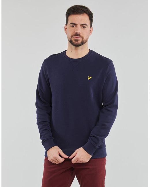 Lyle & Scott Blue Crew Neck Sweatshirt Sweatshirt for men