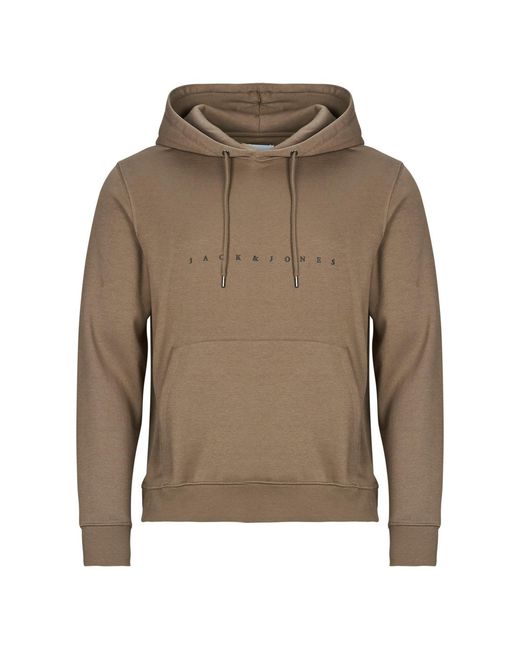 Jack & Jones Green Hoodies Jjestar Jj Sweat Hood for men