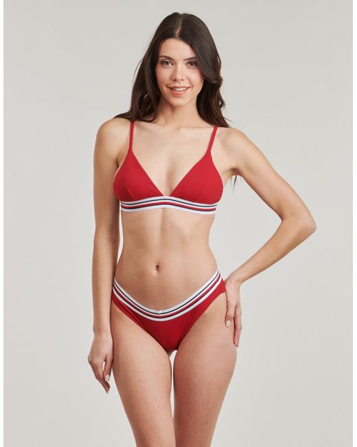 Tommy Hilfiger Red Bikini Separates Triangle Rp