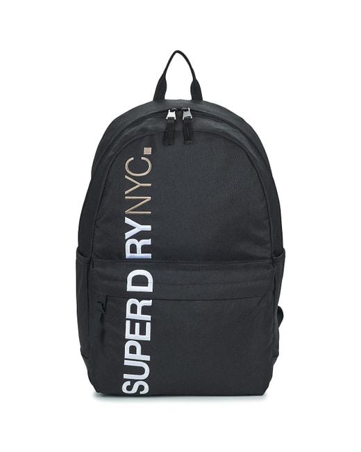 Superdry Black Backpack Montana Nyc for men