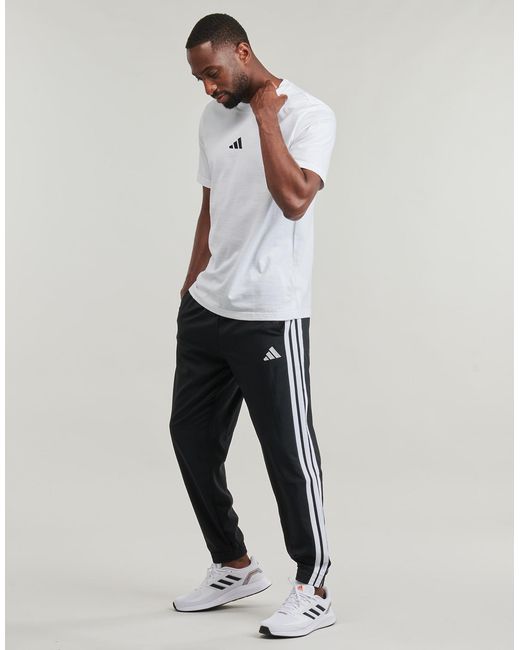 Adidas White T Shirt Essentials Small Logo Single Jersey T-shirt for men