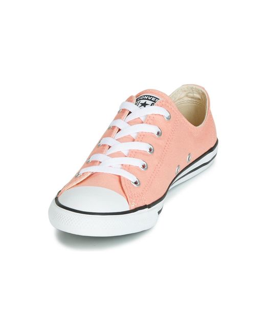 Converse Pink Chuck Taylor Ctas Dainty Ox Canvas Fitness Shoes
