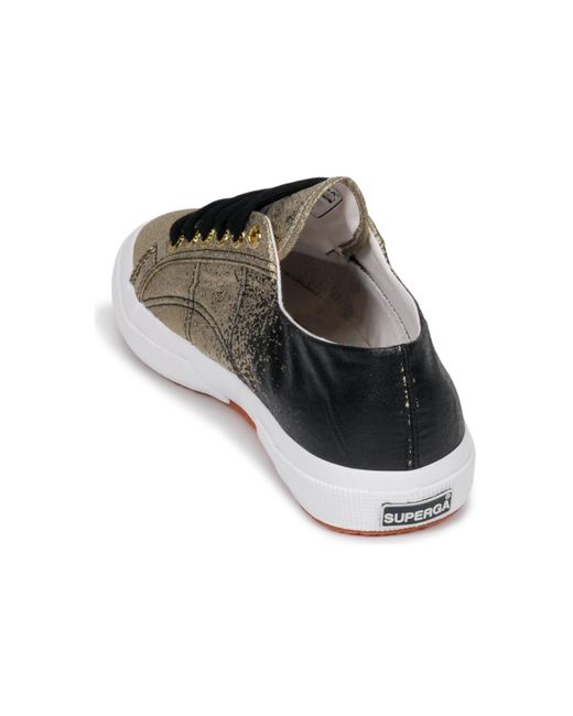 superga lame black