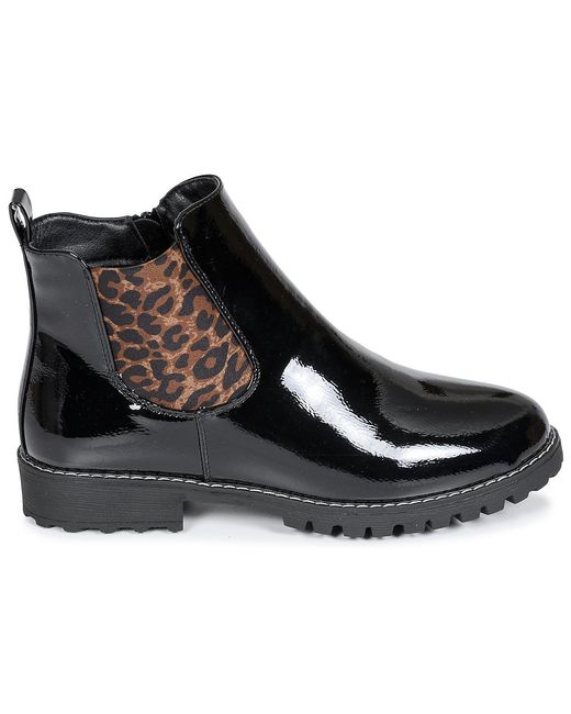 Moony Mood Black Mid Boots Jenna