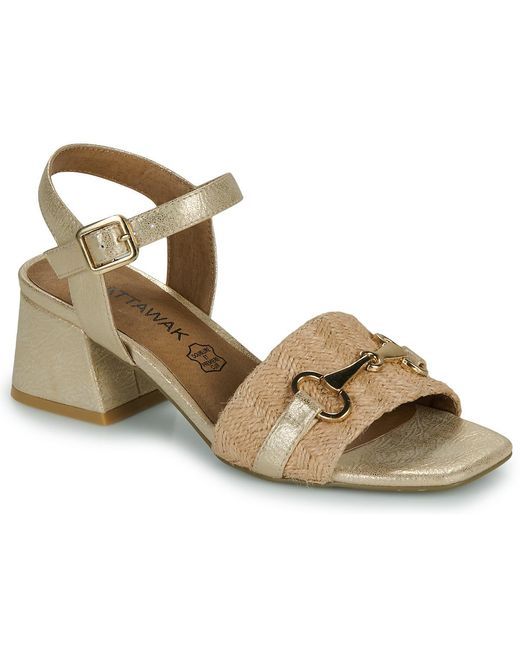 Chattawak Metallic Heeled Sandals Laura