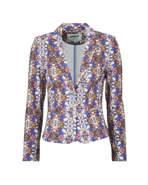 ONLY Blue Jacket Onlpoptrash L/s Aop Blazer