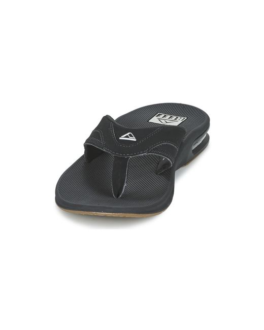 Reef Black Fanning Flip Flops / Sandals (shoes) for men