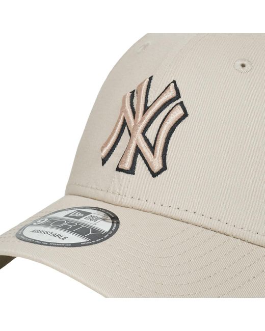 KTZ Natural Cap Team Outline 9forty New York Yankees