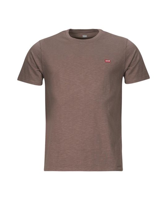 Levi's Brown T Shirt Ss Original Hm Tee for men
