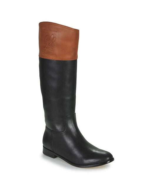 Ralph Lauren Black High Boots Justine-boots-tall Boot