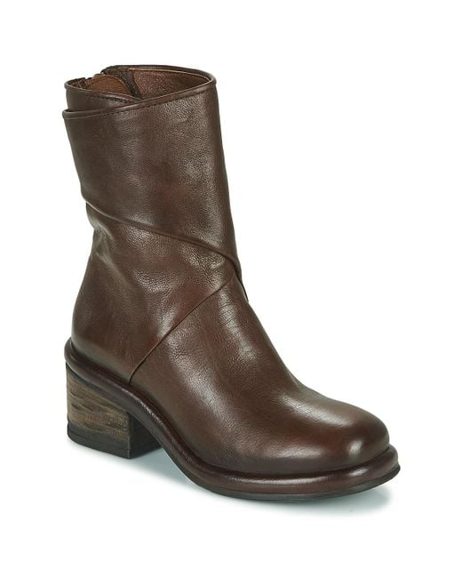 A.s.98 Vision Mid Low Ankle Boots in Brown Lyst UK