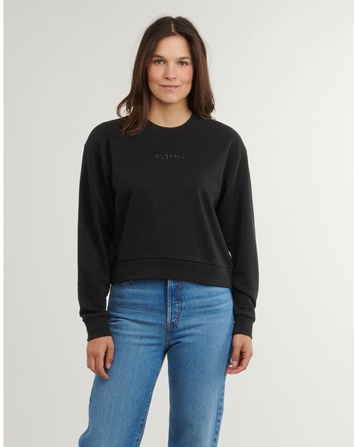 Vans Black Sweatshirts W Essential Ft Rlx Crew