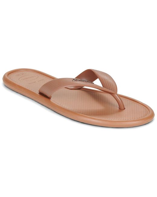 Havaianas Brown Flip Flops / Sandals (shoes) Puffed Up