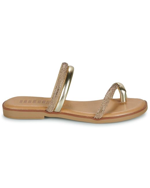 MTNG Metallic Flat Sandals 54563
