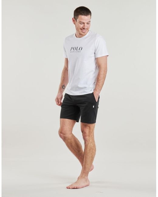 Polo Ralph Lauren Black Shorts Slim Short Sleep Bottom for men