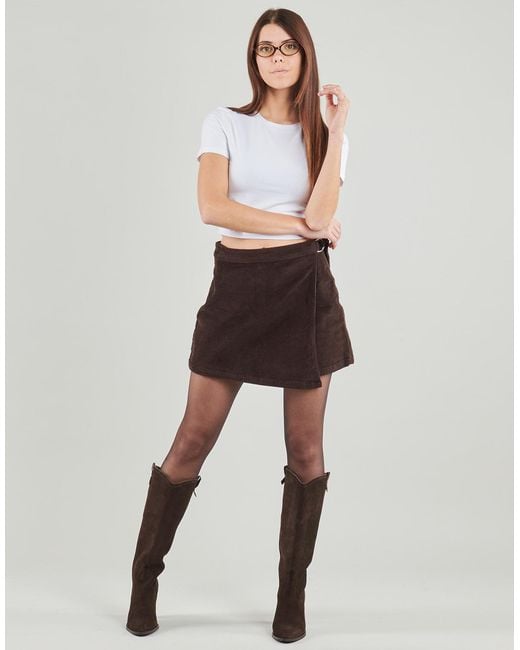Vero Moda Brown Short Skirts Vmvica Hr Short Corduroy