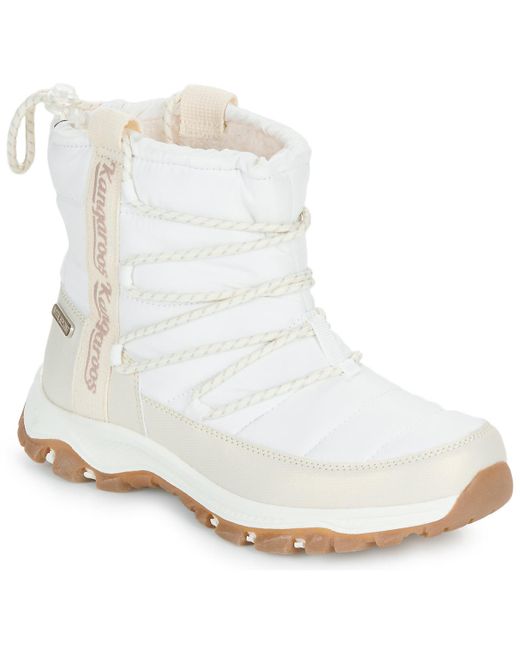 Kangaroos White Snow Boots K-fw Shego