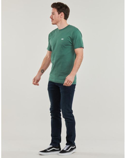 Vans Green T Shirt Left Chest Logo Tee for men