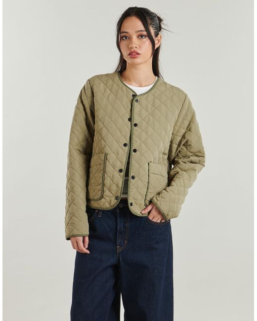 Noisy May Green Jacket Nmharper Quilted Jacket