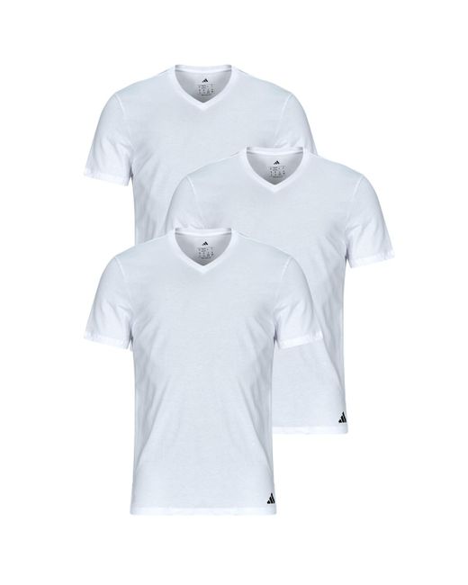 Adidas Blue T Shirt Active Core Cotton Pack De 3 for men