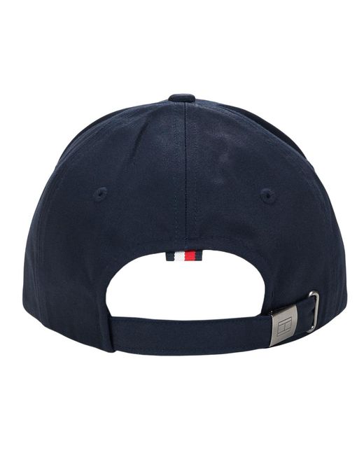 Tommy Hilfiger Blue Cap Th Corporate Cotton 6 Panel Cap for men