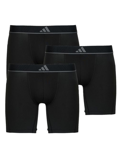 Adidas Black Boxer Shorts Active Micro Flex Eco Pack De 3 for men