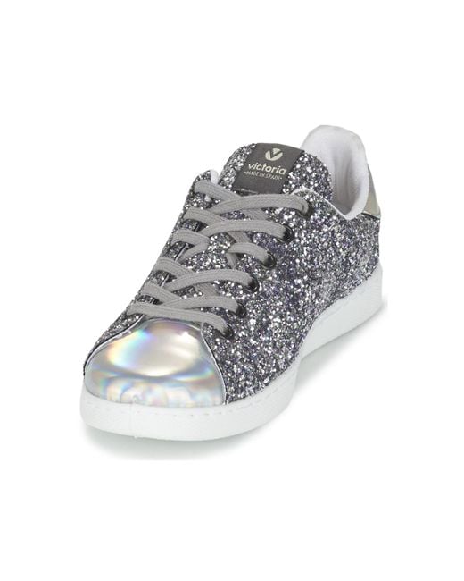 Victoria Gray Deportivo Basket Glitter Shoes (trainers)