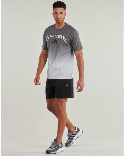 Adidas Gray T Shirt Fortnite T-shirt Gradient for men