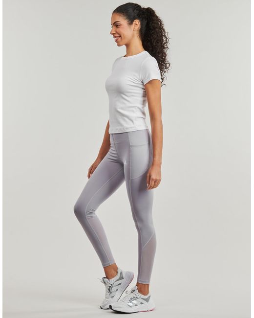 Adidas Gray Tights Techfit Stash Pocket Full-length Leggings