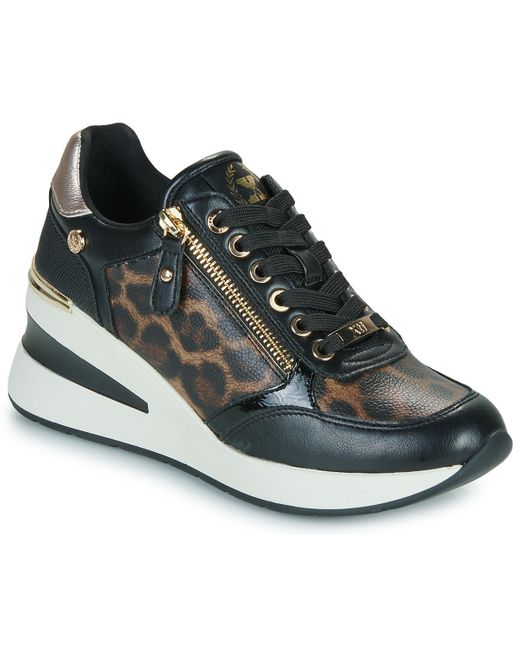 Xti Blue Shoes (trainers) 144378-leopardo