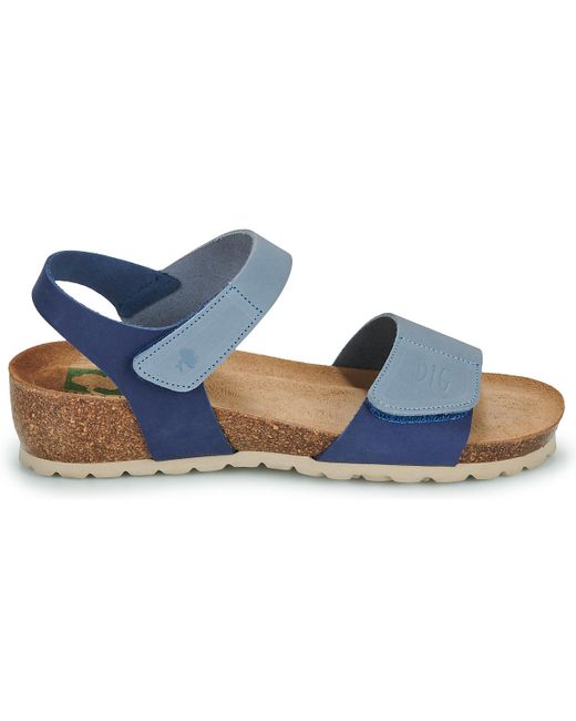 Dream in Green Blue Wedge Sandals Zamini