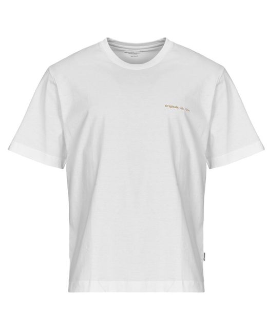 Jack & Jones White T Shirt Jorparos for men