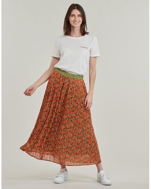 ONLY Brown Long Skirts Onlmiley