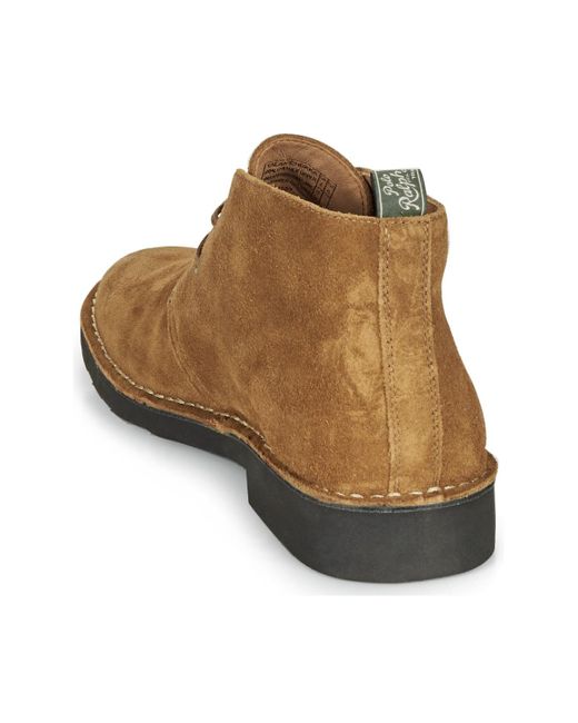 polo ralph lauren kieren suede boots in tan