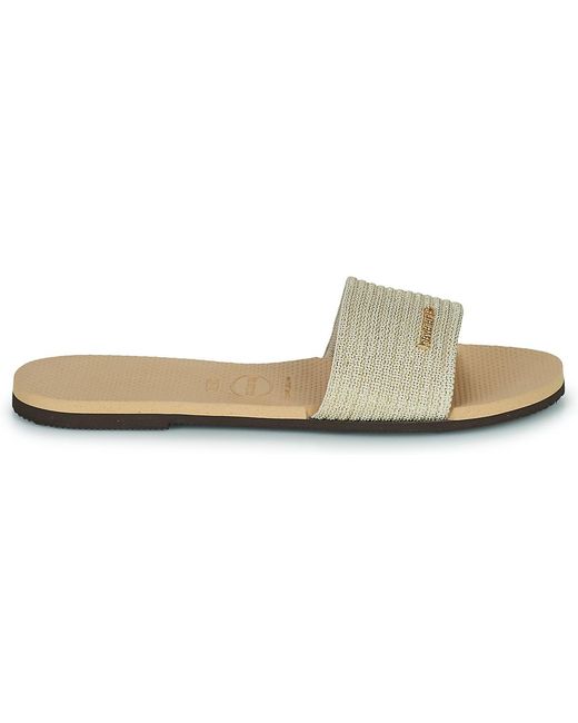 Havaianas Natural You Malta Metallic Mules / Casual Shoes