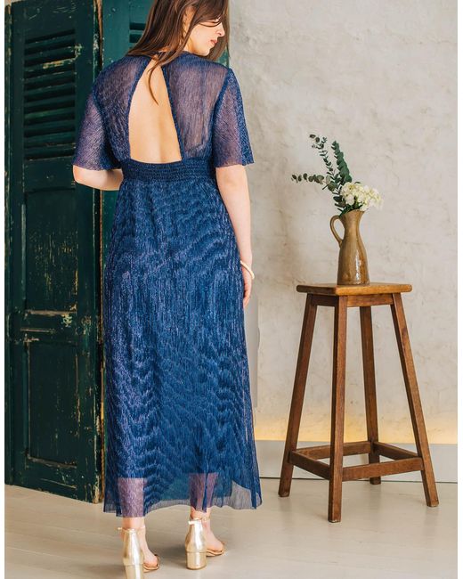 Celeste Blue Long Dress Astrid