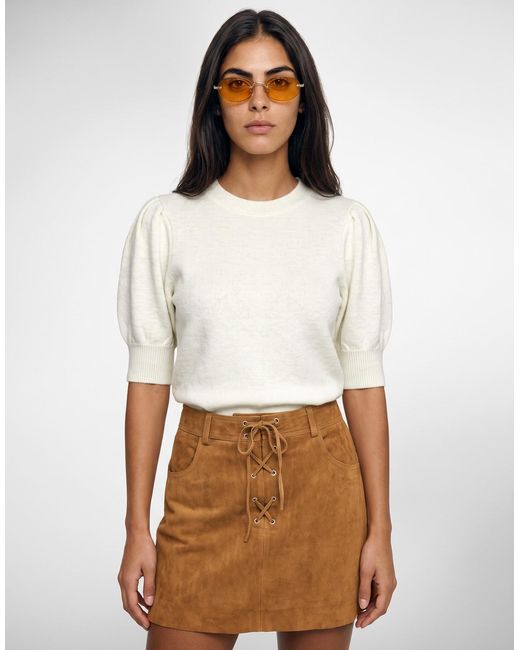 ONLY White Sweater Onlrica 2/4 Pullover Knt