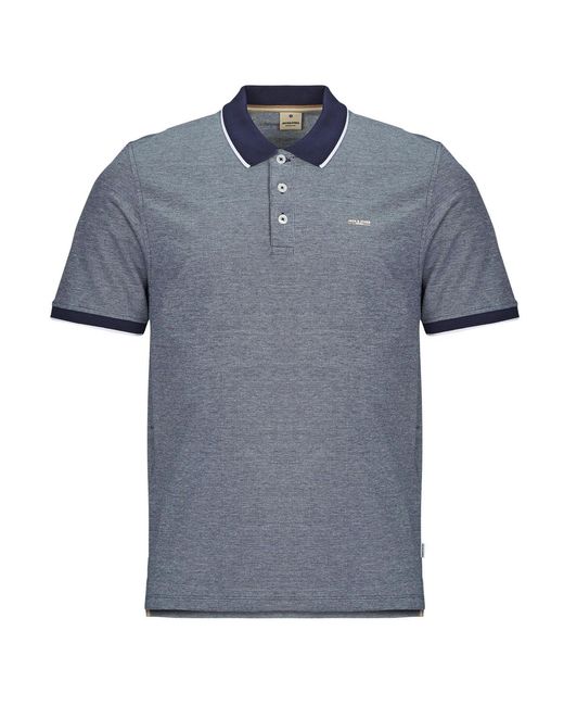Jack & Jones Blue Polo Shirt Jprblualves Ss Polo for men